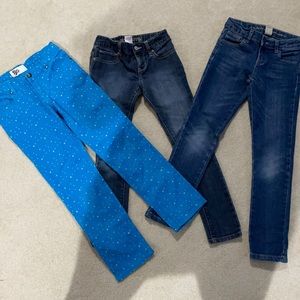 Jean bundle girls size 7 jeans. Arizona, so and Old Navy